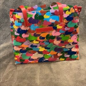 Dooney and Bourke Multi color Duck clear bag